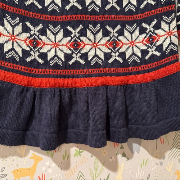 Hanna Andersson Size 80/18-24 Months Fair Aisle Pleated Sweater Dress - Picture 16 of 16